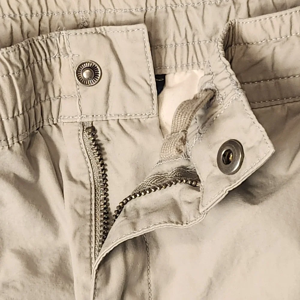 Polo Ralph Lauren Jogger Pants Boys S 8 Khaki Cotton Utility Streetwear